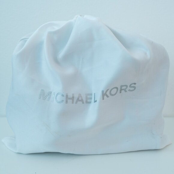 Michael Kors Sloan Medium Double Flap Leather Satchel Handbag Color Grey Multi - Picture 10 of 10